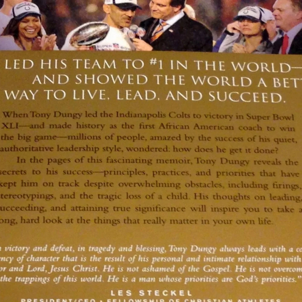 NFL Sports Bio - Coach Tony Dungy, Quiet Strength